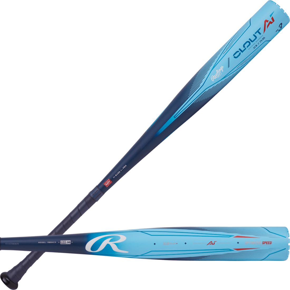 2024 Rawlings Clout (-3) BBCOR Baseball Bat: RBB4C3