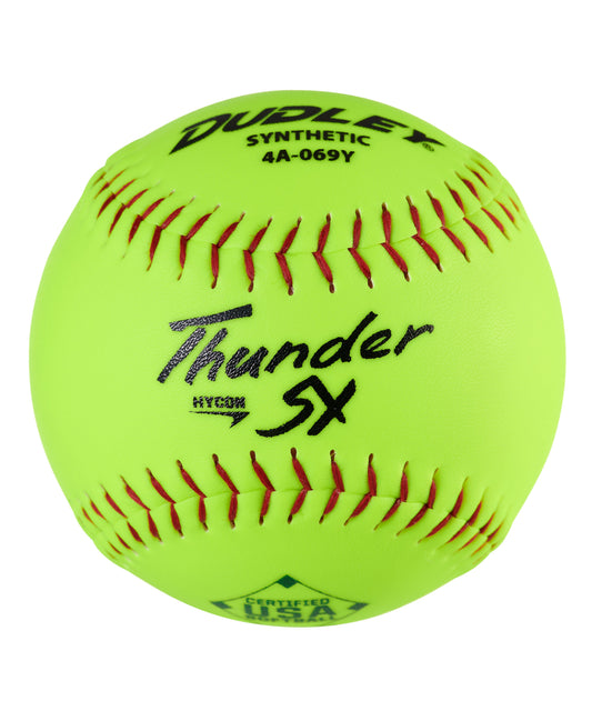 Dudley Thunder SY HYCON 12" USA/ASA Synthetic Slowpitch Softballs (DOZEN): 4A069Y