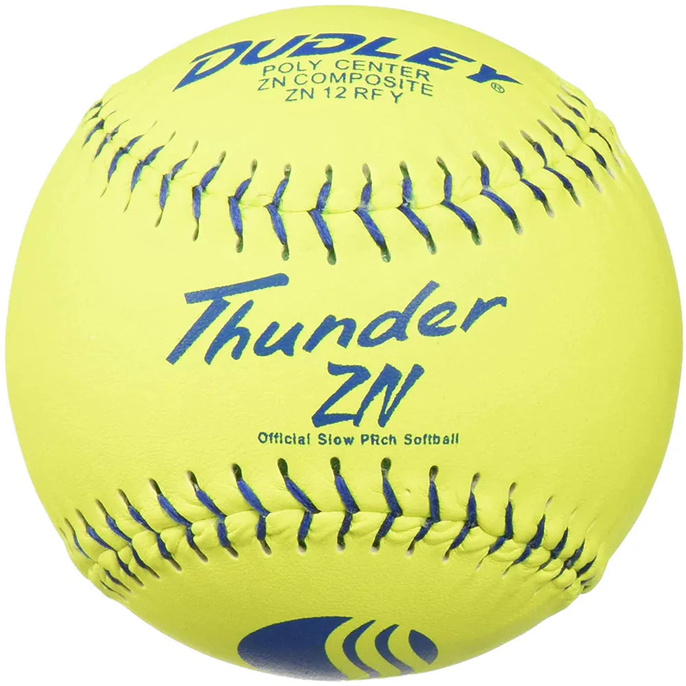 Dudley Thunder ZN 12" Classic M USSSA Slowpitch Softballs (DOZEN): 4U540Y