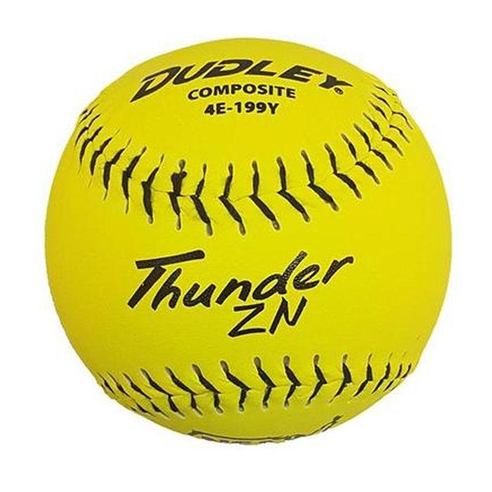 Dudley Thunder ZN HYCON ICON NSA 12" Slowpitch Softballs (DOZEN): 4E199Y