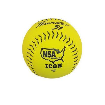 Dudley Thunder SY HYCON ICON NSA 12" Synthetic Slowpitch Softballs (DOZEN): 4E824Y