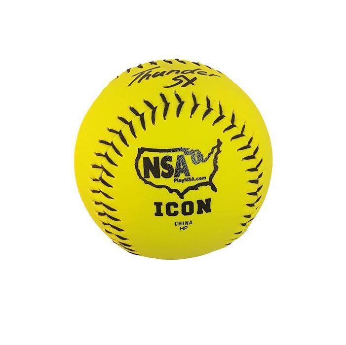 Dudley Thunder SY HYCON ICON NSA 11" Synthetic Slowpitch Softballs (DOZEN): 4E902Y