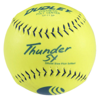 Dudley Thunder SY 11" Classic W Synthetic 44/400 USSSA Slowpitch Softballs (DOZEN): 4U542Y