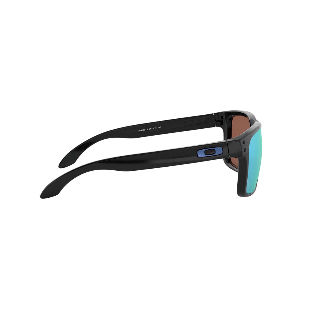 OAKLEY HOLBROOK Sunglasses Polished Black: Prizm Deep Water Polarized