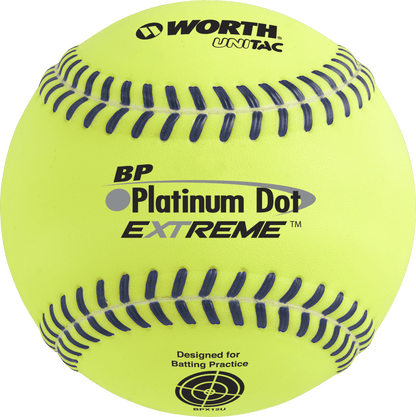 Worth Platinum Dot EXTREME Batting Practice Softballs: BPX12U