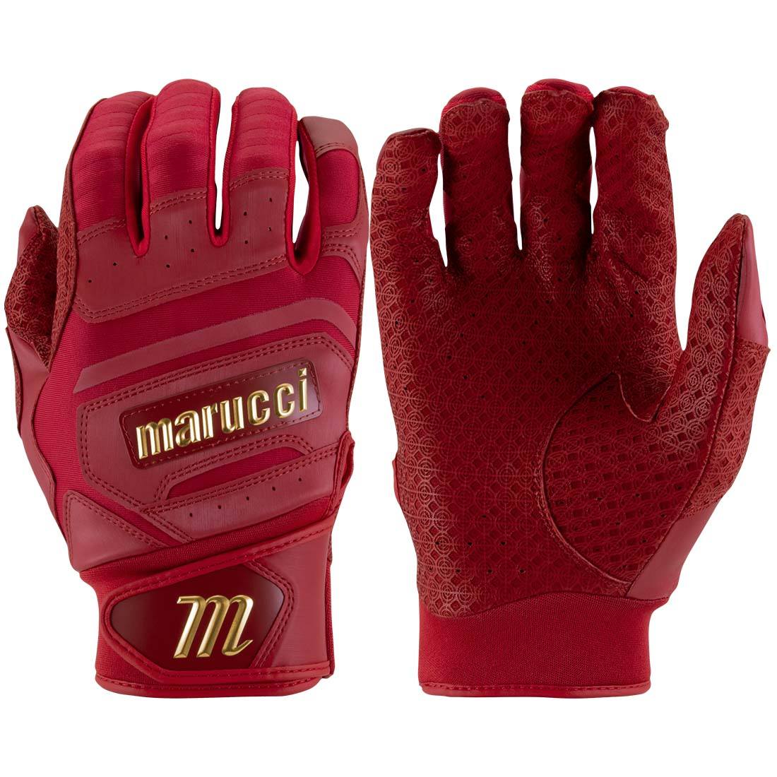 Marucci Sports PITTARDS Reserve Adult Batting Gloves (Red): MBGPTRSV2