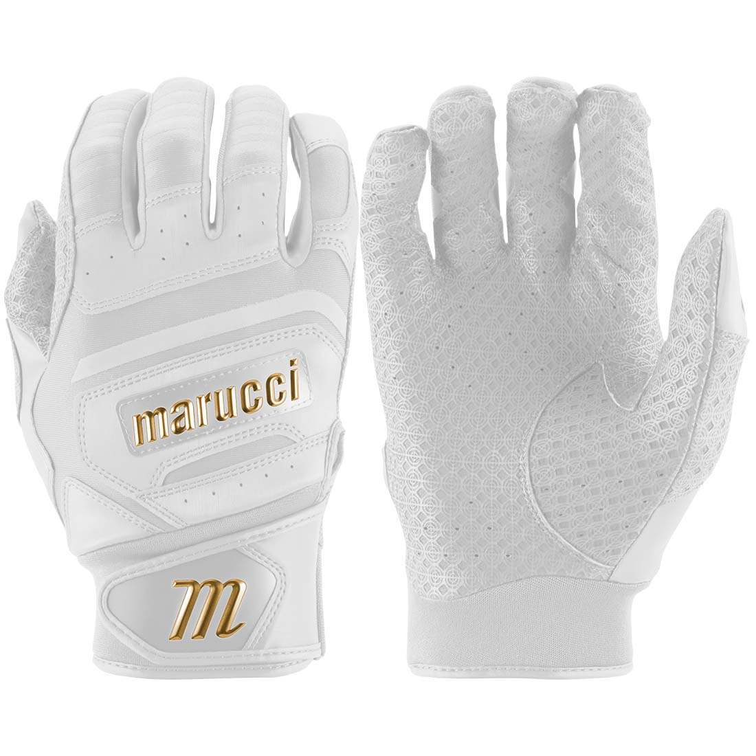 Marucci Sports PITTARDS Reserve Adult Batting Gloves (White): MBGPTRSV2