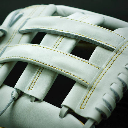 Miken Gold Pro Series 13" White Slowpitch Softball Fielding Glove: PRO130-WG