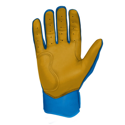 Bruce Bolt PREMIUM PRO Short Cuff Batting Gloves: Royal