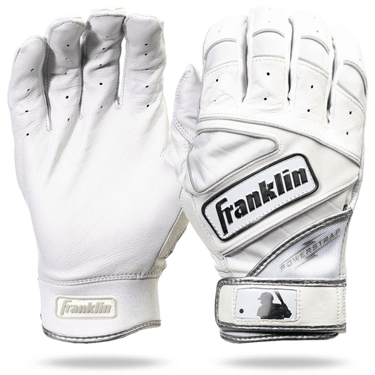 Franklin POWERSTRAP Chrome White Batting Gloves: 20491F