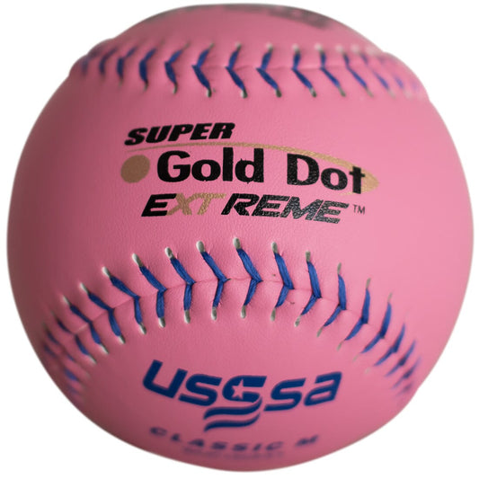 Worth Pink 12" USSSA Super Gold Dot Extreme Classic M 40/325 Slowpitch Softballs (Dozen): WUC12CPXT