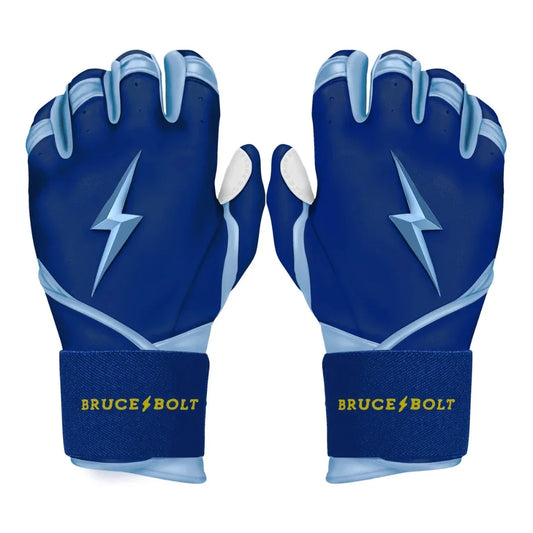 Bruce Bolt PREMIUM PRO Phillips Long Cuff Batting Gloves: Navy